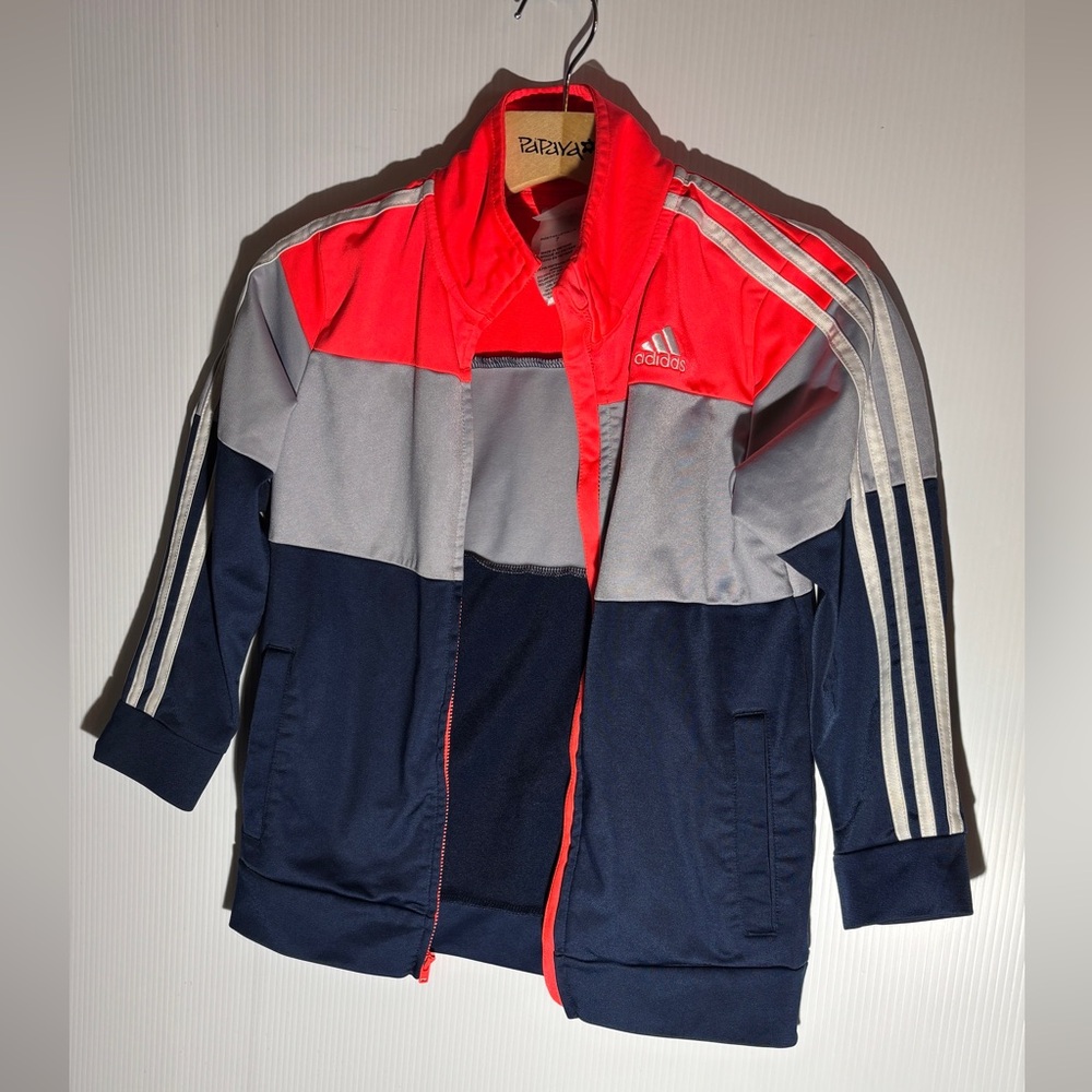 Adidas Navy and Coral Track Jacket